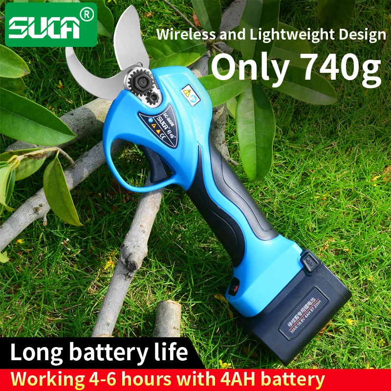 Lightweight Extension Pole Extended Garden Shears Lithium Battery Power Scissors