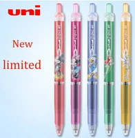 Japanese Stationery UNI Gel Pen UMN-158DS Smooth Limited Office Black Pressed Ballpoint Pen 0.5mm Kawaii School Supplies 2