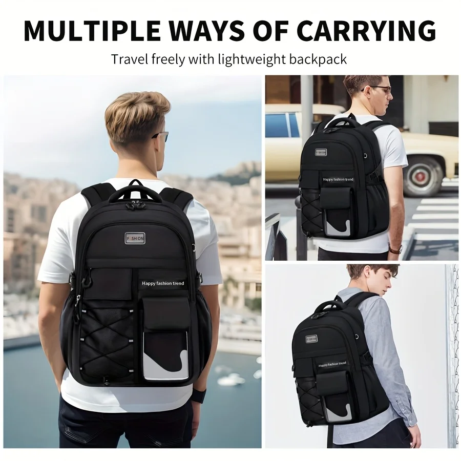 Backpack open compartment