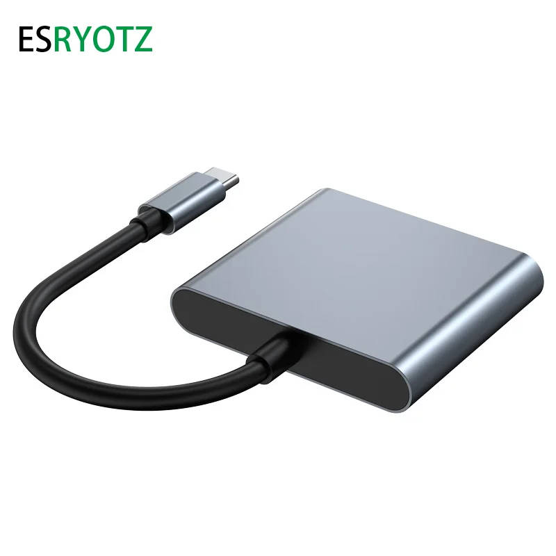 노트북용 고속 충전 도킹 스테이션, C타입 인터페이스, USB C to HDMI 호환 USB-A, USB 3.0, PD 100W, 3 in 1