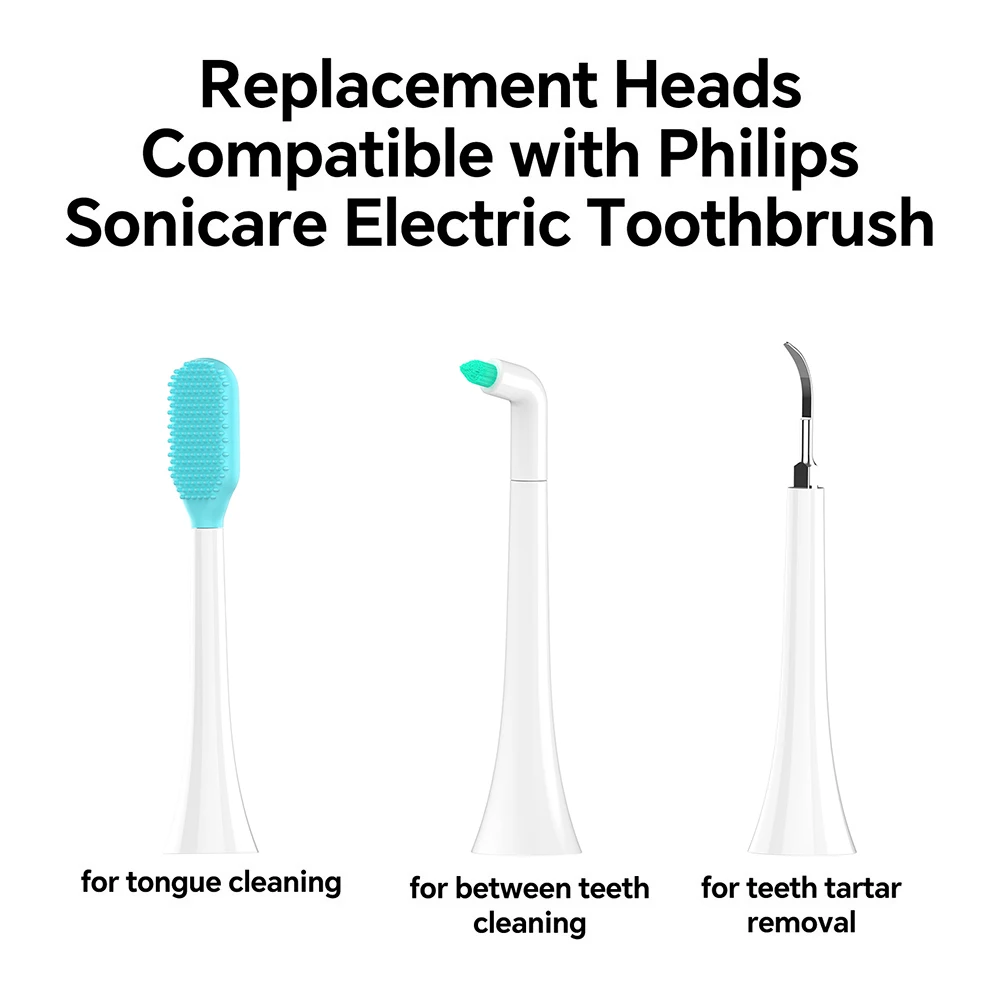 Compatible with Philips Sonicare Electric Toothbrush Replacement Brush Heads, Multifunctional Brush Head for 2100 4100 4300 5100