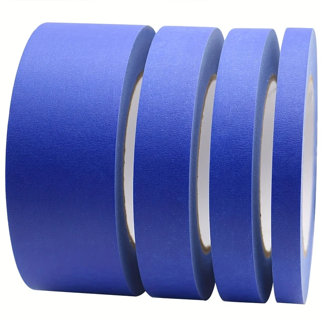 Blue Painters Tape, 1/2 inch,3/4 inch,1 inch,2 inch, 60yds, Multi Size  Painting Masking Tape, Clean Release Paper Tape for Home