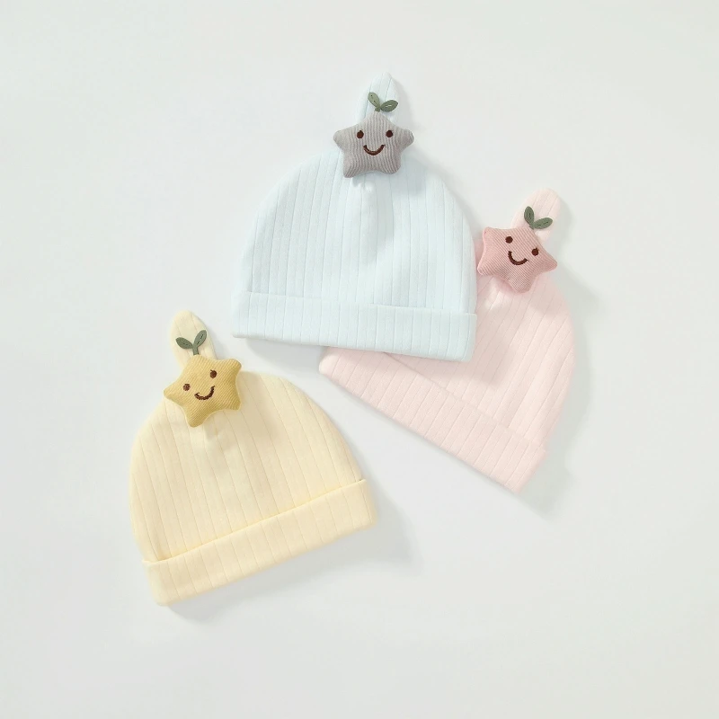 Toddler Newborn Baby Hat Star Boys and Girls Beanie Caps Infant Hats for 0-6 Months Kids Children