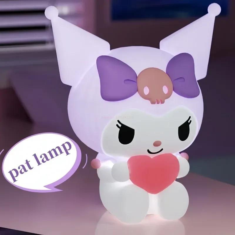 

Sanrio Kuromi диван Pat светильник Ночная лампа с дистанционным управлением силиконовая лампа прикроватная лампа креативный подарок лампа для сна домашнее украшение