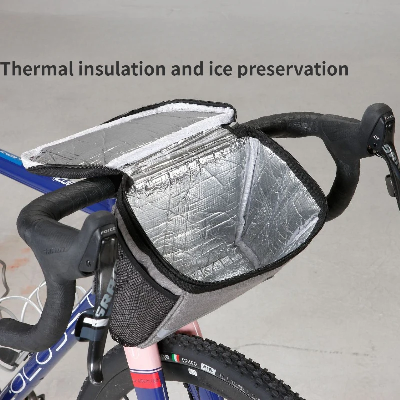 

Bike Charter Front Bike Bag Mountain Biking with Folding Faucet Storage Bag Bicycle Accessories
