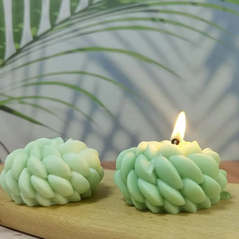 3D 꽃 촛불 실리콘 금형 Diy 장미 비누 만들기 에폭시 수지 점토 금형 초콜릿 케이크 장식 선물 장식품