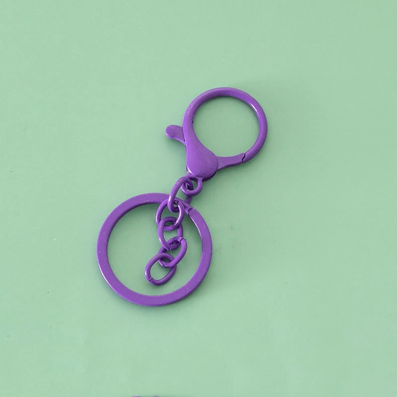 5/10 stücke Hummer Abzug Dreh verschluss Haken Schlüssel bund Ring Karabiner Schnalle für DIY Schlüssel anhänger Schmuck Handwerk Herstellung Zubehör – Detail 8