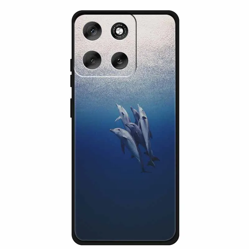 Luxury Silicone TPU Etui Cover - Soft Pink Anime Back Case