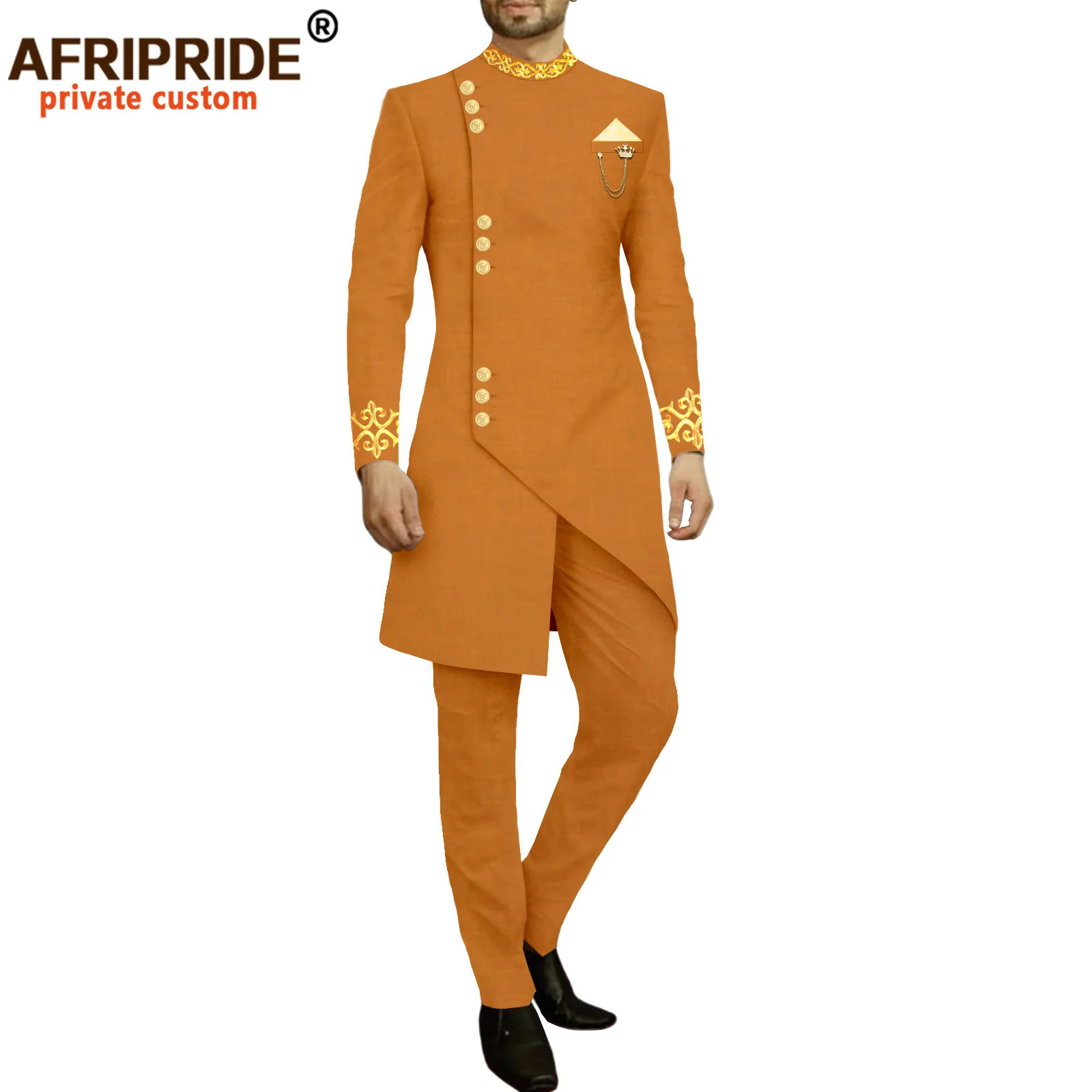 Stylish Atmosphere Casual Men's Suit New African Men Slim L Two-piece Set  Clothes for Men  Mens Clothes  Tracksuit Men 4