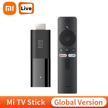 글로벌 버전 샤오미 미 TV 스틱, 안드로이드 TV 쿼드 코어, 1GB RAM, 8GB ROM, 블루투스 와이파이, 넷플릭스, 구글 어시스턴트 미 TV 스틱