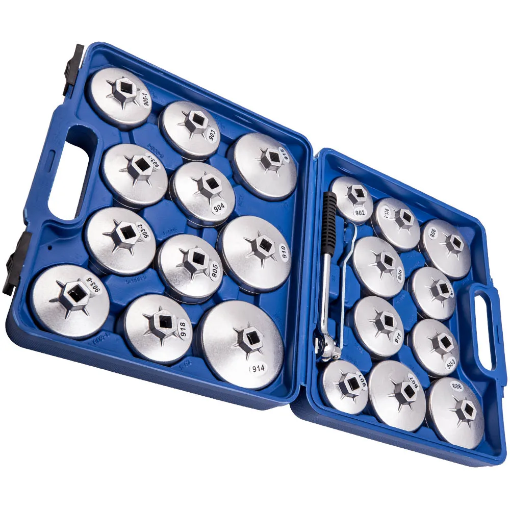 23PCS Cap Type Oil Filter Wrench Set Automotive Removal Socket Tool Kit for Lexus, for GMC, for Ford - Image 2