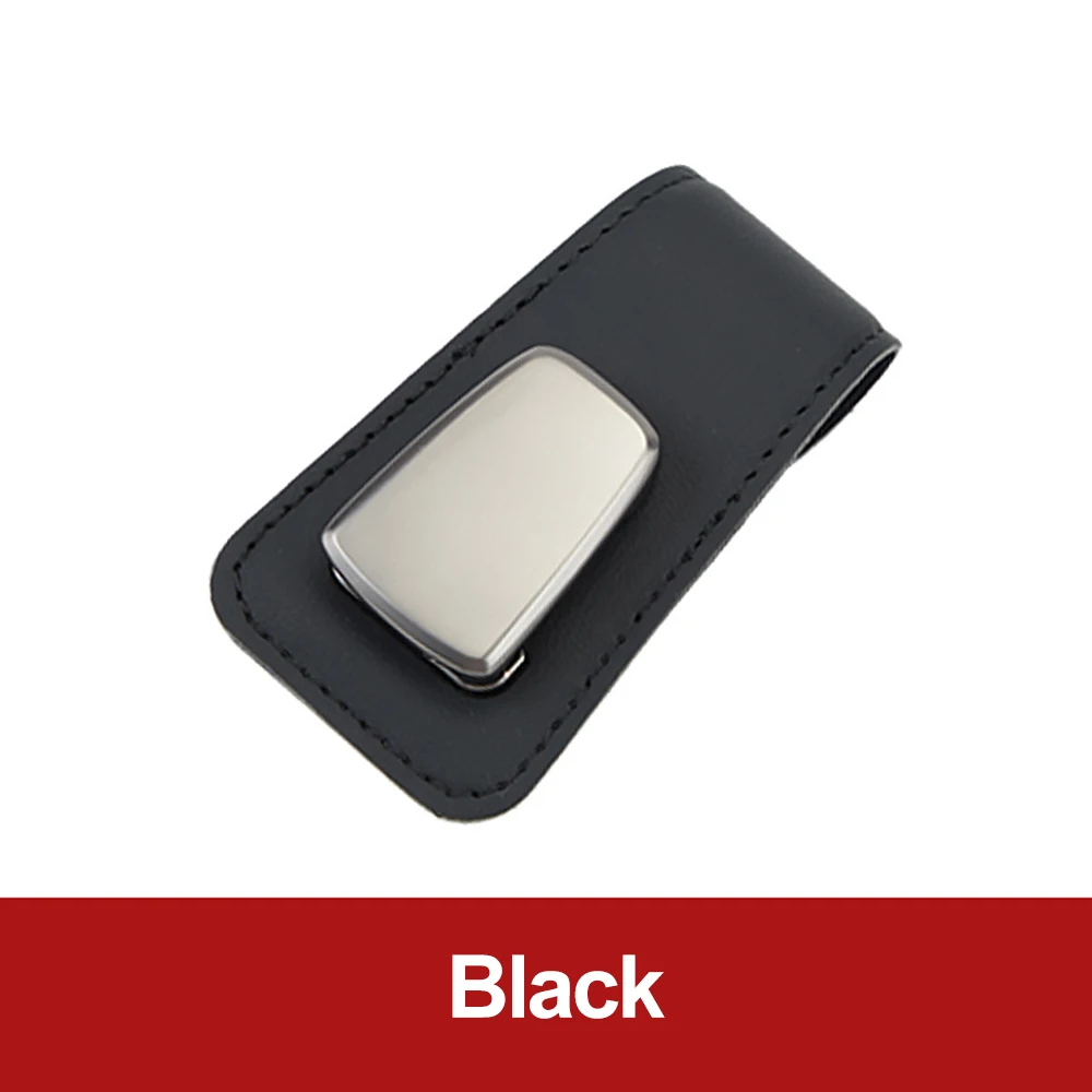 Clip Porta Occhiali Da Sole Per Auto, Con Visiera, Chiusura Magnetica, In Pelle PU, Universale, Misura 9,5x4,5 Cm