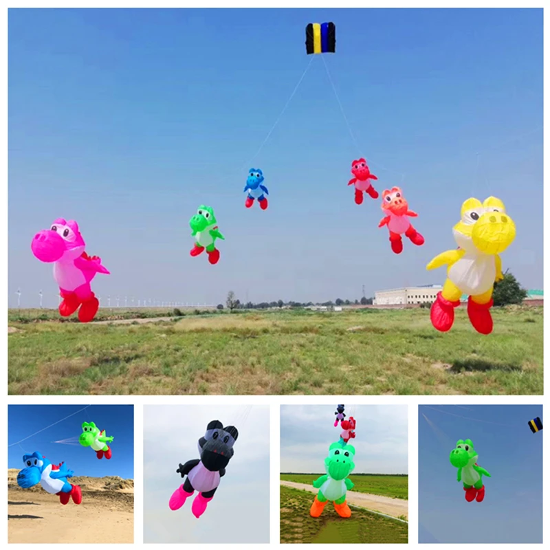

3m Dragon Kite Pendant High Quality Nylon Soft Inflatable Show Kite Line Laundry Outdoor professional kites 3d kite Outdoor game
