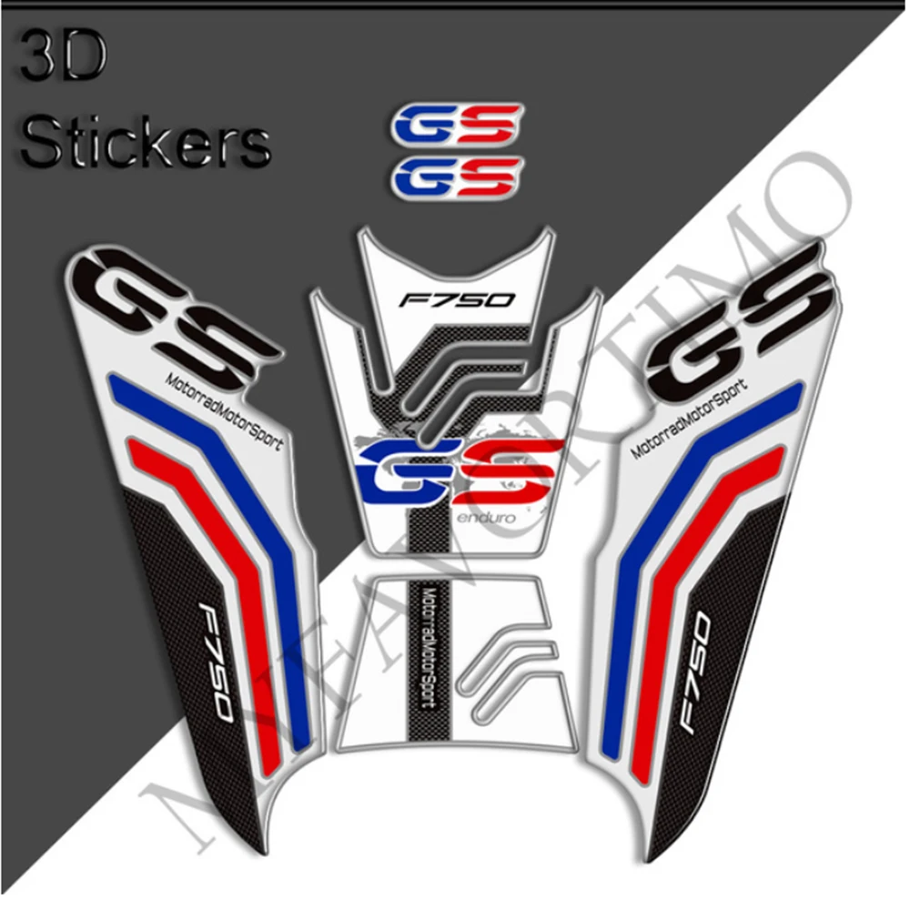 

For BMW F750GS F750 F 750 GS Stickers Decals Protection Tank Pad Grips Gas Fuel Oil Kit Knee Adventure 2019 2020 2021 2022 2023