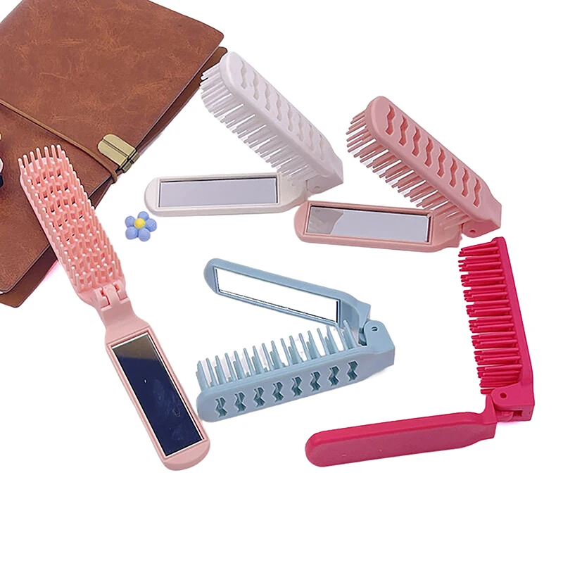 Description Picture 6 of itemPortable Travel Foldable Hair Comb Brush Massage Hair Comb Anti-Static Styling Folding Hair Comb Professional Hairdressing Tools