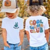 Cool Cousin Club Print Child Shirt New Cousin Birthday Shower Party Outfit T-shirt Family Reunion Kids Tee Boys Girls Retro Tops 1