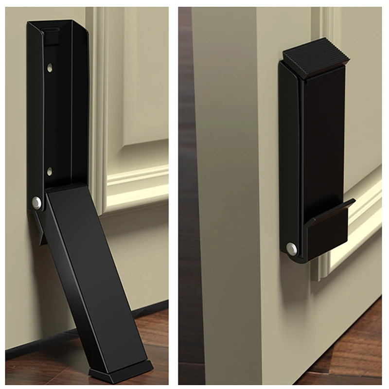 Door Stoppers Pedal Kick Down Door Stop Self Adhesive Holder No Drilling Stoppers Stainless Steel Anti-Slip Doorstop silicone door stopper,door stopper bumpers,door stopper,magnetic door stopper