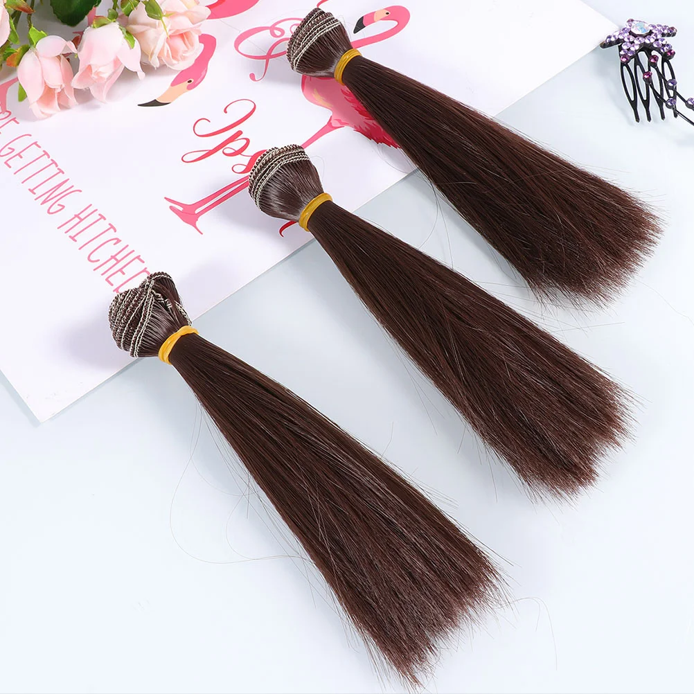 

Black Dolls Doll Making Wig Doll Diy Wig Imitation Wool Roll Doll Hair Synthetic Doll Hair Wefts For American Dolls