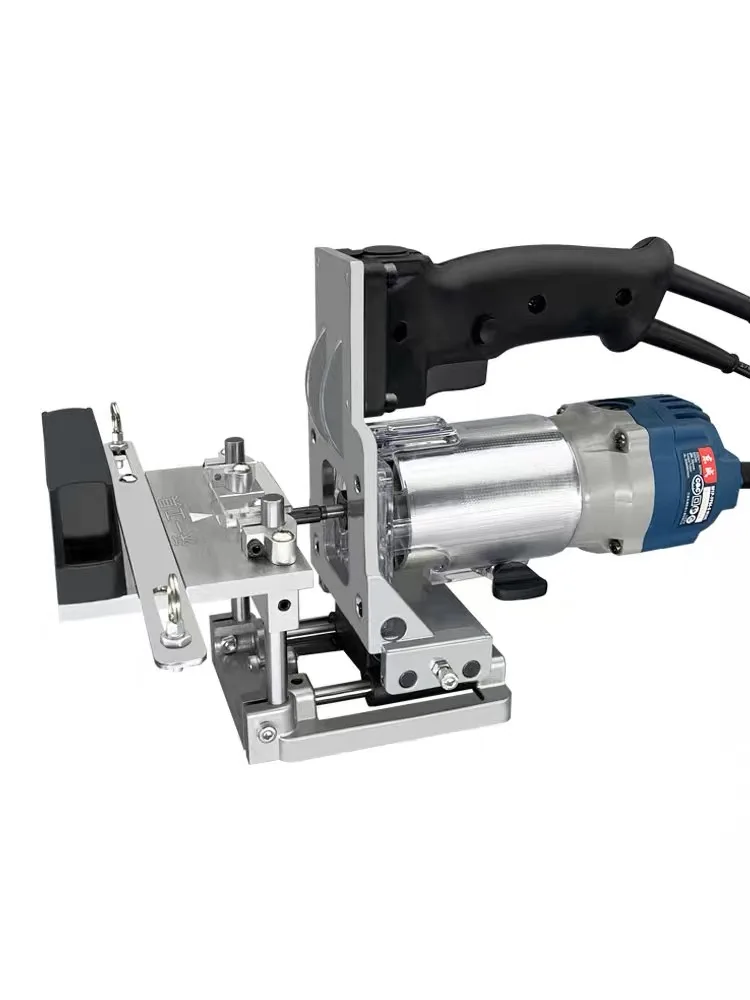 2 in 1 Slotting Bracket Mortising Jig for Trimming Machine Invisible Fasteners Punch Locator Linear Track DIY Woodworking Tools