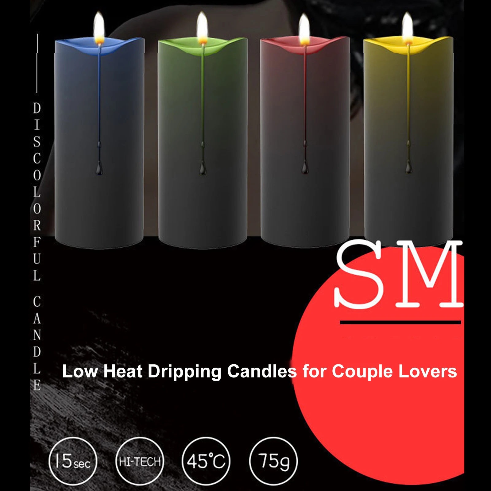 Low Temperature Candles Sadomasochism Bondage Accessories Erotic Sex Toys Low Heat Dripping Candle SM Romantic for Couple Lovers