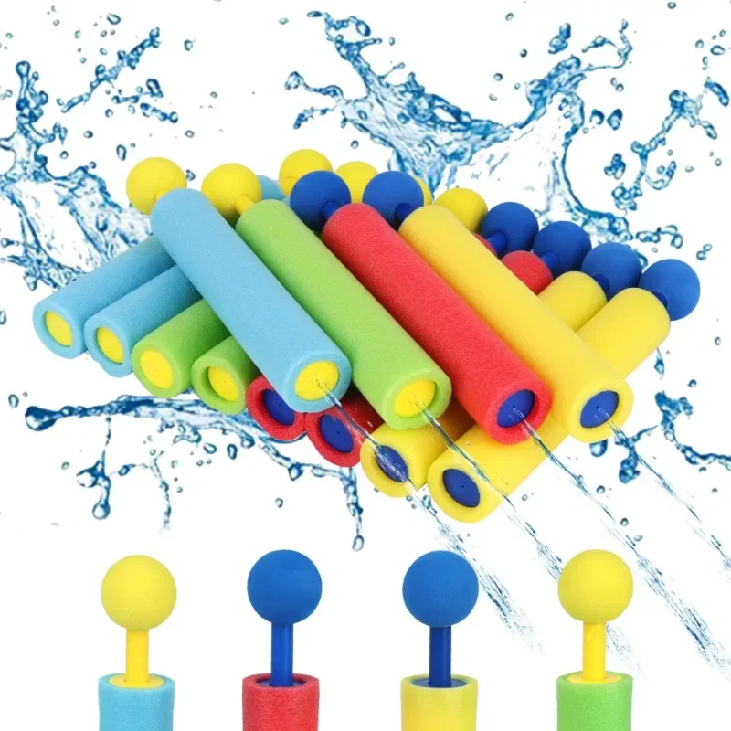 Water Gun Kid Summer EVA Foam Squirt Beach Toys Big Powerful Outdoor Pool Watergun Children Cannon Straight Shoot Toy Gift 4