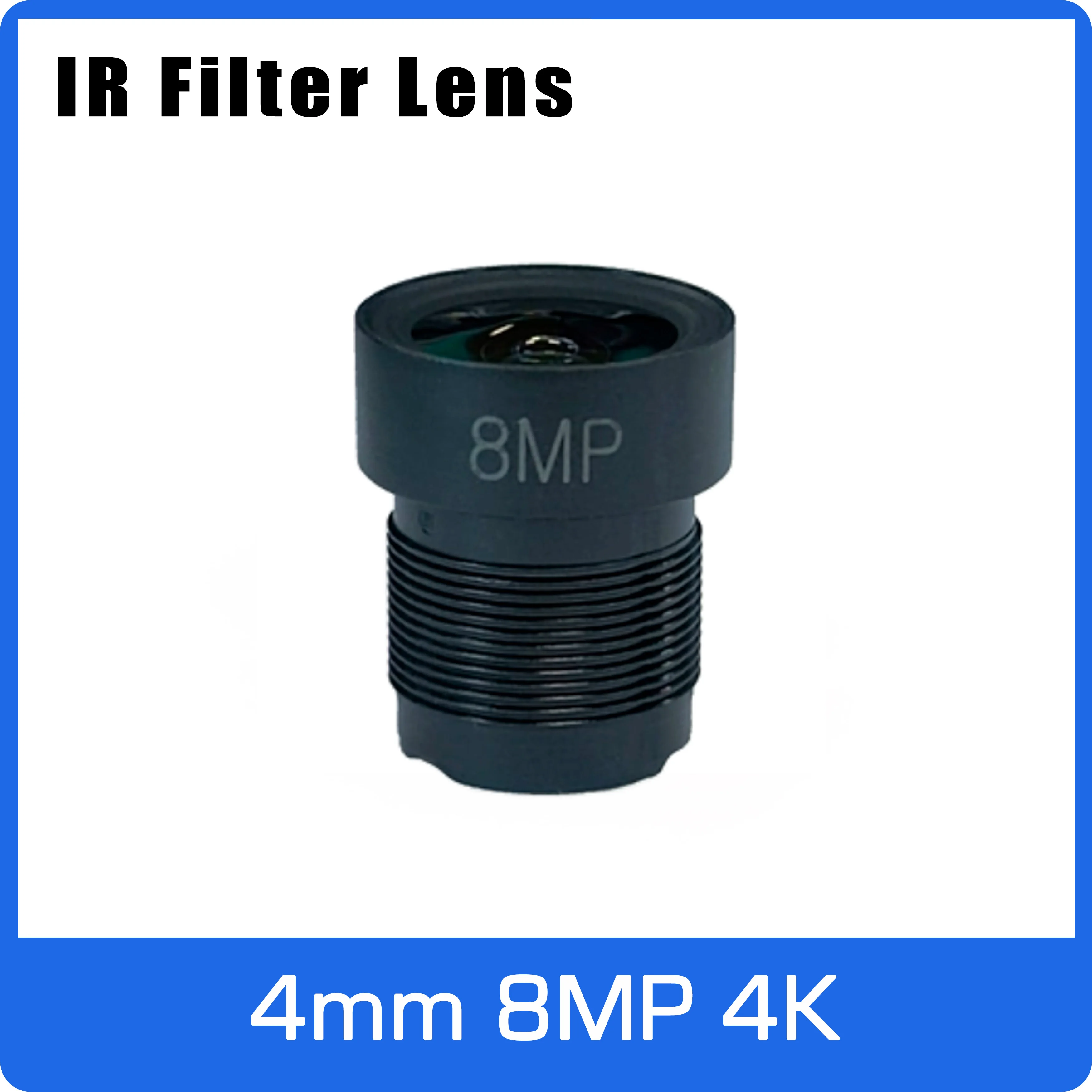 

4K Lens 8Megapixel Fixed M12 Small Lens 1/2.5 inch 4mm 100 Degree For SONY IMX274/IMX317/IMX179 4K IP CCTV camera Free Shipping