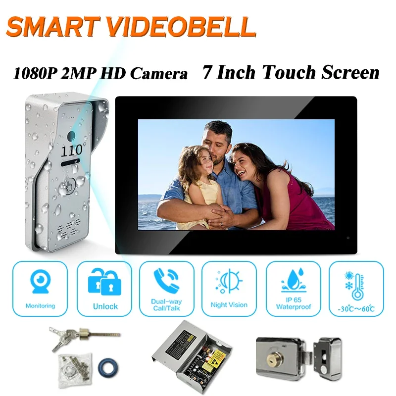 

Wired bell Kit ip intercom peephole digital door viewer camera zigbee z-wave monitors communicate with the outside one by one