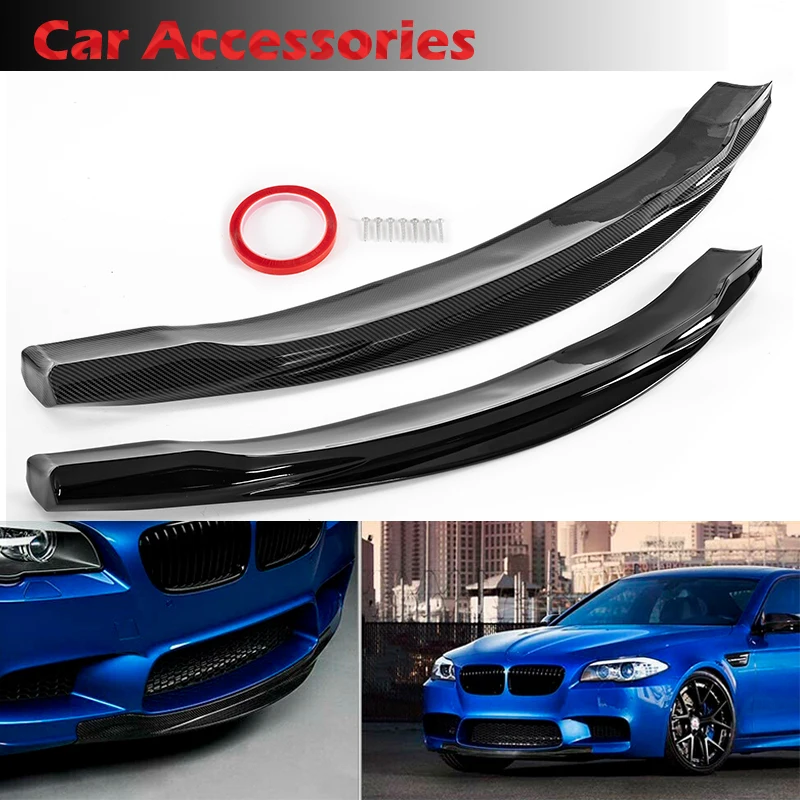 

Rhyming Glossy Black Low Front Head Bumper Center Chin Lip Fit for 2012-2017 BMW F10 M5 R Style Splitter Guard Molding Trim Kit
