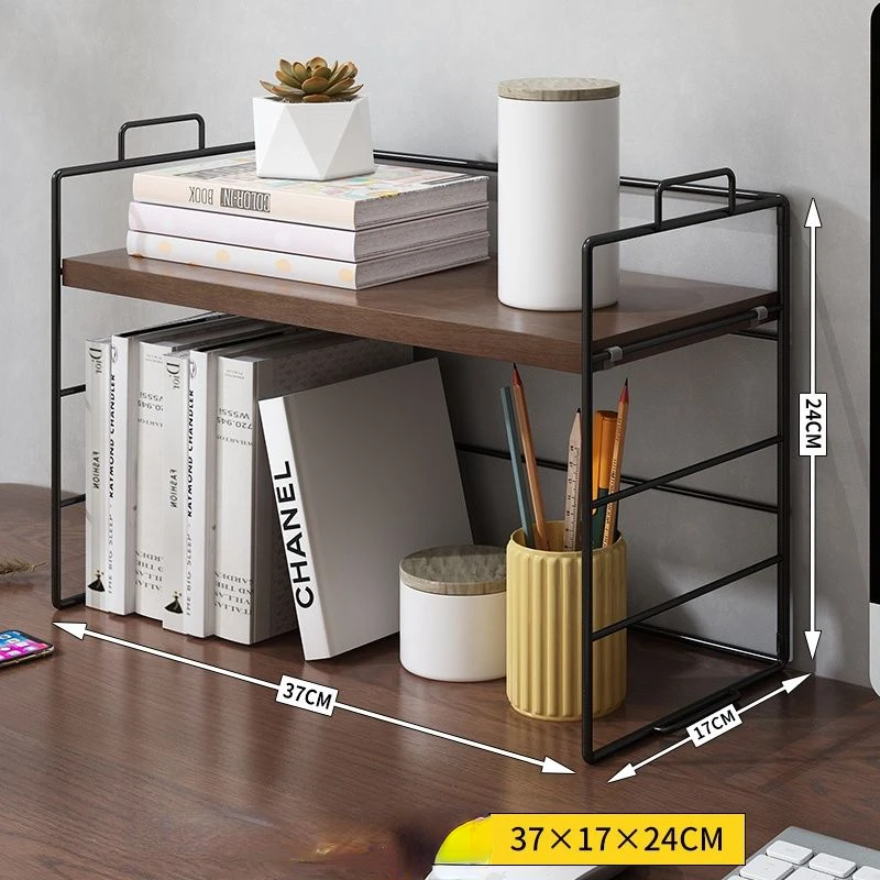 Simple Desk Storage Shelves, Small Bookshelves on The Table, Multi-storey  Storage, Office Solid Wood Pole, Partitions, Multi-fun - AliExpress