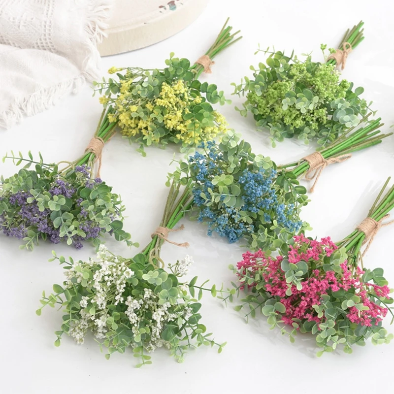 

12 Branches/Bunch Artificial Fake Gypsophila Flower Fake Flower For Wedding Decoration Flowers Home Garden Decor