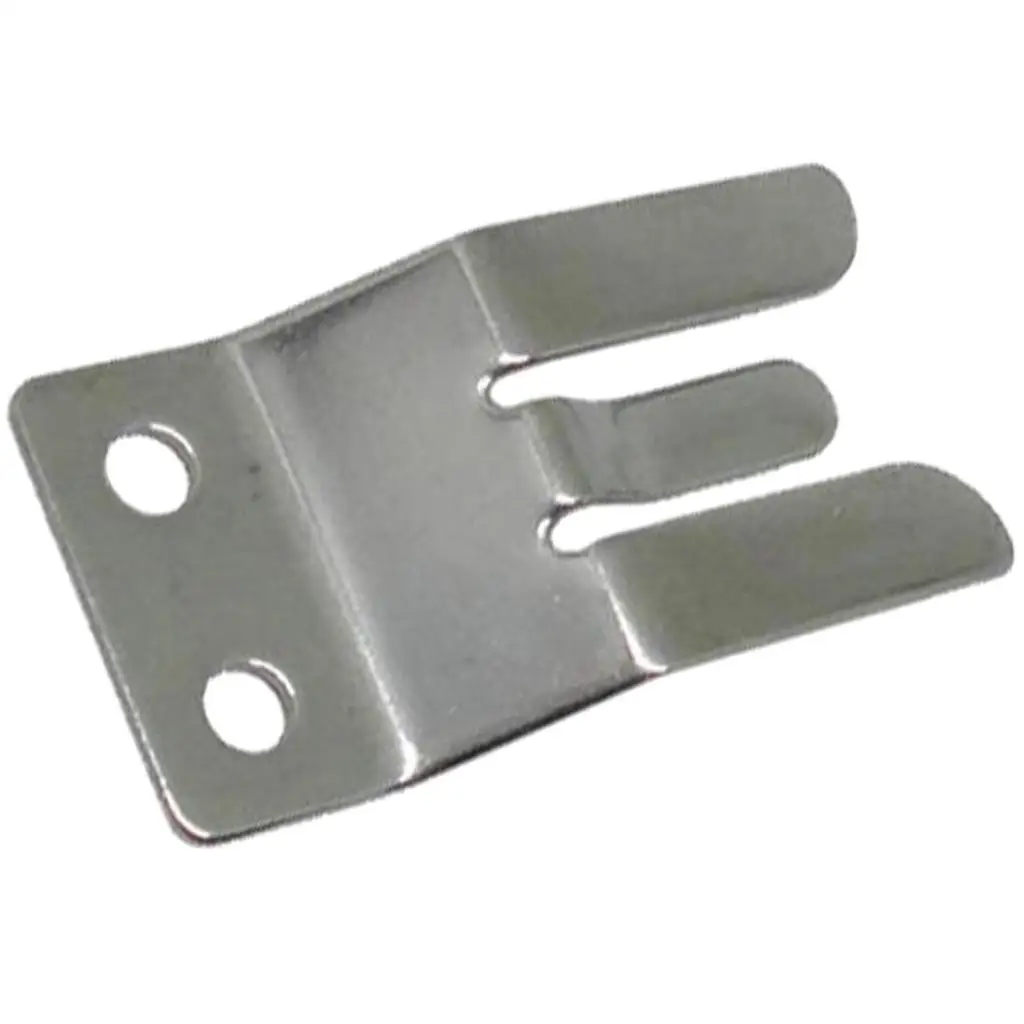 Stainless Steel Microph Clip Hailers VHF CB Radio Mic Clamp 1" x 1-15/16