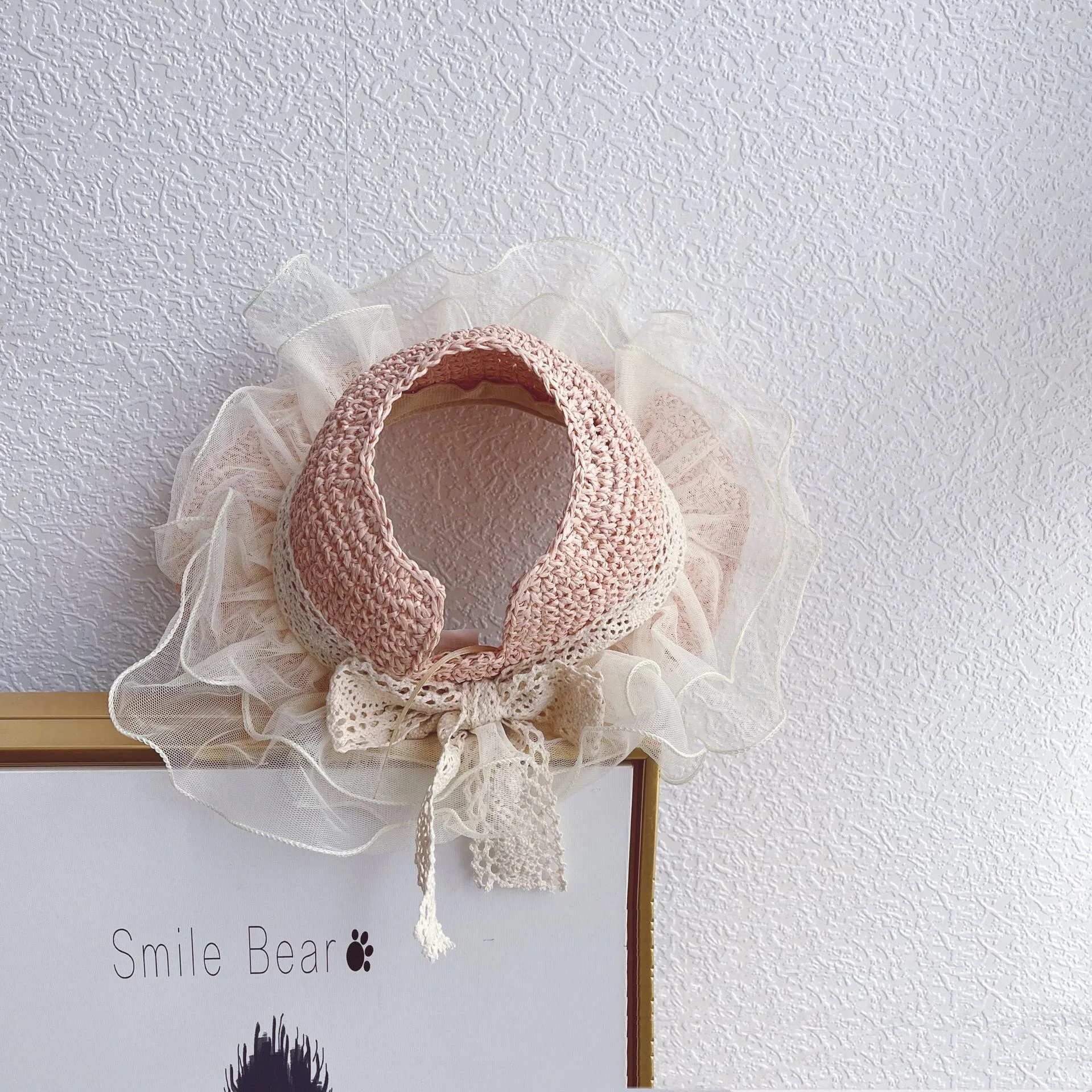 

Lace Kids Panama Hats for Girls Straw Mother Baby Hat Summer Kids Cute Bow Sun Hat for Girls Beach Baby Girl Cap 2-4 Years