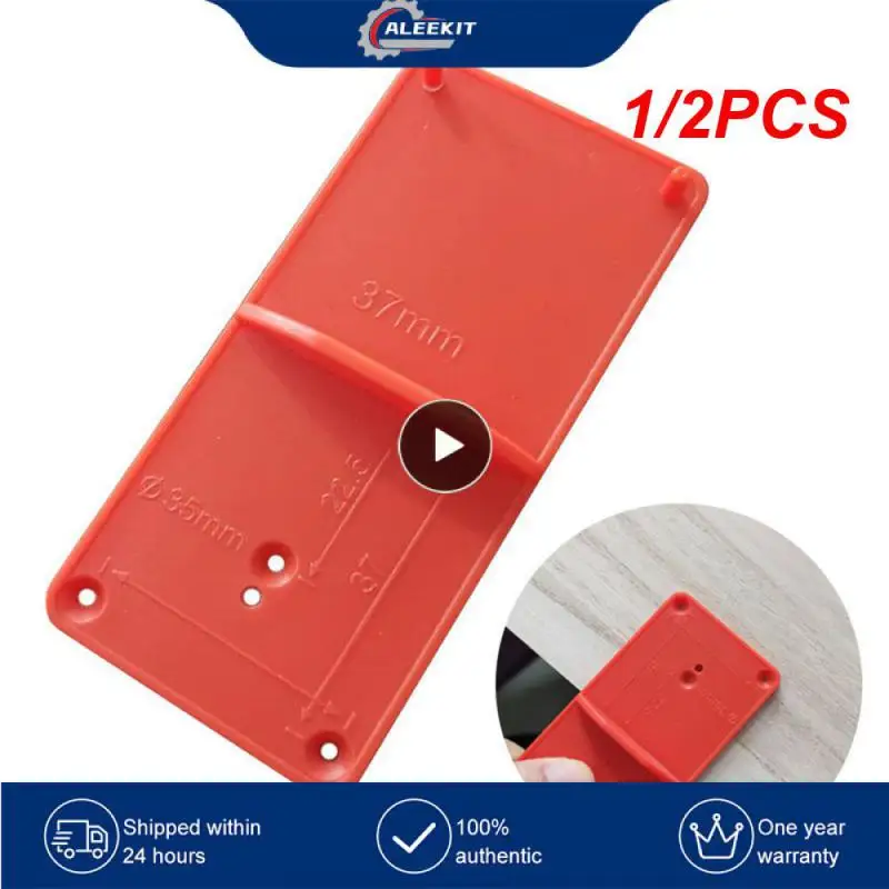 

1/2PCS 35mm 40mm Hinge Boring Jig Hole Opener Template Carpenter Woodworking Hole Puncher Drilling Guide Locator for Door