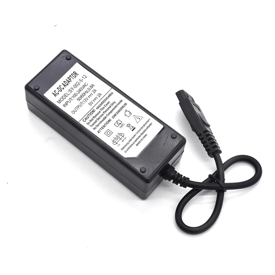 AC 100-240V To DC 12V/5V 2A USB To IDE/SATA Power Supply