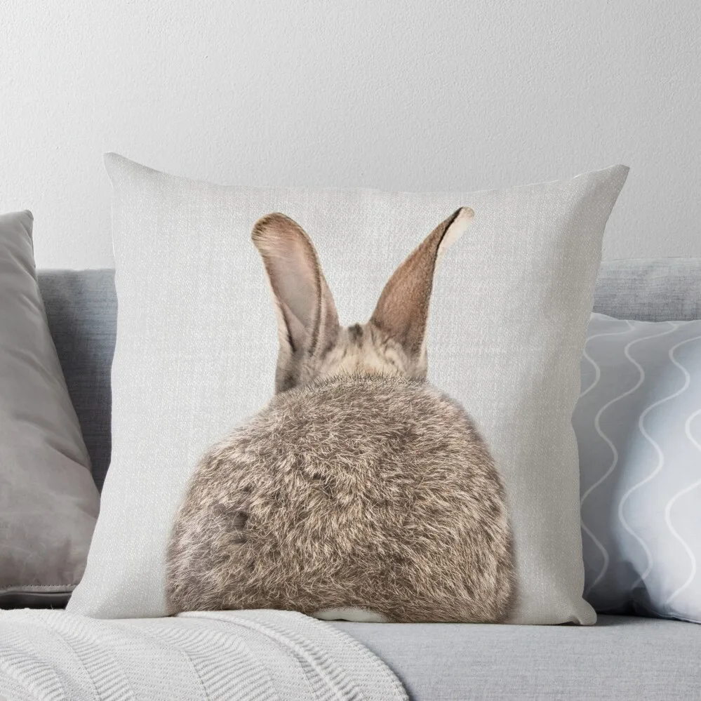 

Rabbit Tail - Colorful Throw Pillow Decorative Cushion Custom Cushion Photo