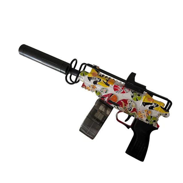 Uzi Electric Gel Ball Blaster With 10000 Water Beads Automatic Shooting Splatter Gun For Kids Adult Outdoor Shooting Team Game 2