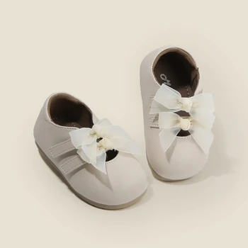 Baby Girl Leather Shoes Baby Children Soft Bottom One Year Old Girl Autumn Children Princess Shoes