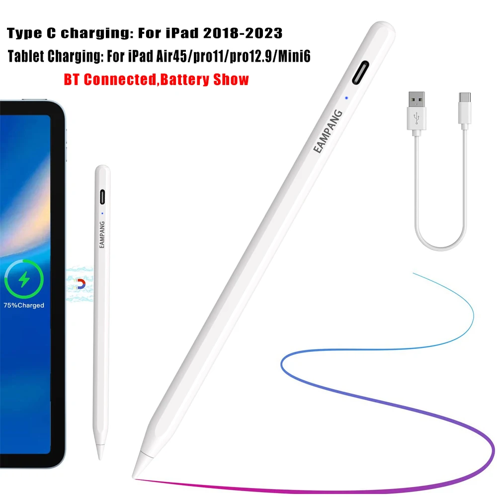 Stylus Pen for iPad 9th 10th Generation Pencil 2018-2023, Palm