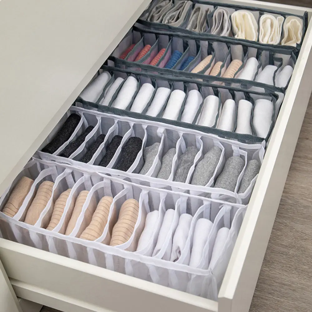 Airtight Storage Containers for Clothes Sweater Organizers Shoe Bins for  Closet Organization Storage Compartment Mesh Drawer Clothes Box Box Bag