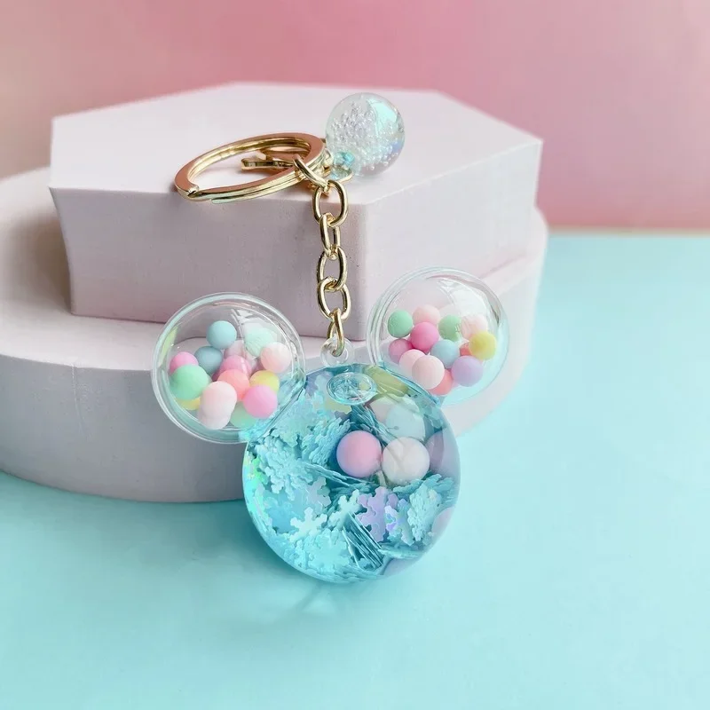 ラウンド用品・アクセサリー miki Disney Mickey Women Keychain Backpack Pendant Quicksand