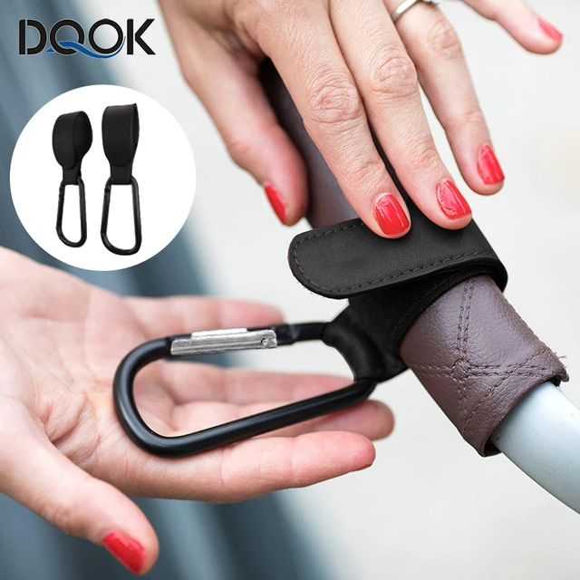 Pu Bőr Bébi Táska Babakocsi Horog Forgatás 360 Fokos Forgatható Kocsi Szervező Kiegészítők - Image 2