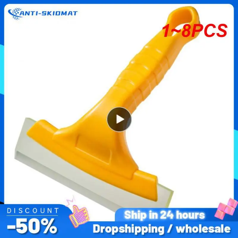 1~8PCS Car Silicone Water Wiper Scraper Blade Squeegee Vehicle Soap Cleaner For Auto Windshield Window Washing