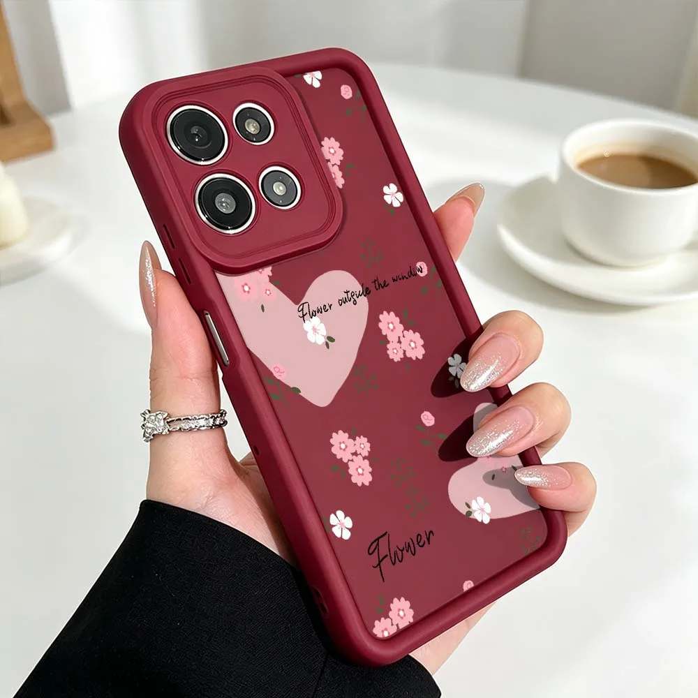 Pink Flower Petal Design Phone Case - Elegant Floral Protective Cover