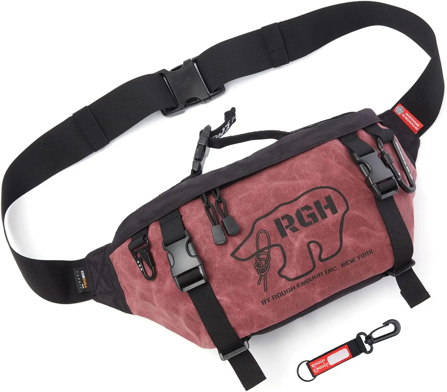 Rough Enough Large Tactical Waist Pack – 7L Capacity, 1000D Cordura, Crossbody Sling Bag For Hiking & Travel - View #7