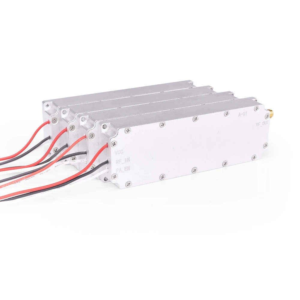 30W 200-300MHz30W Drone RF Module Power Amplifier UAV FPV VCO GaN Transistor Circulator Protection SMA Connector