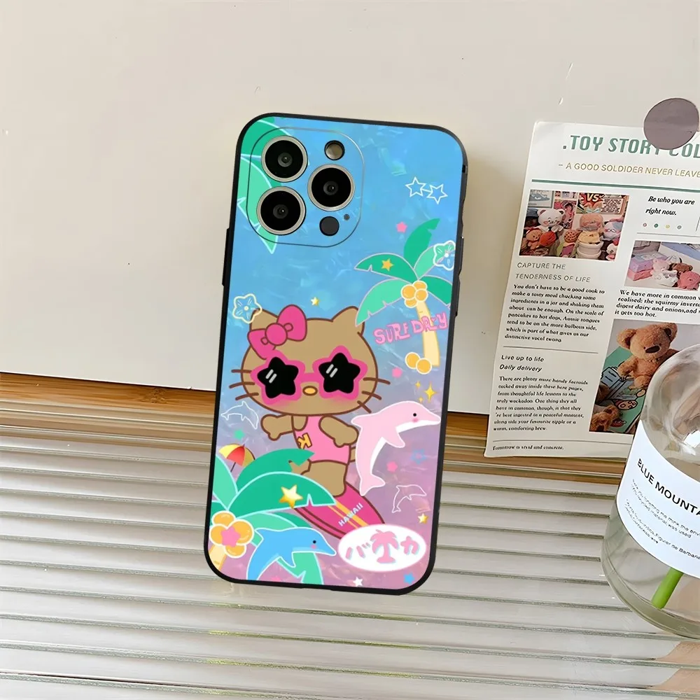 thumbnail image 1 of Sanrio funda de teléfono Hello Kitty para iphone 15ProMax 14 11 13 12 Pro Xs Max Mini Xr X 7 8 6 6s Plus, carcasa Coque, 1 of 4