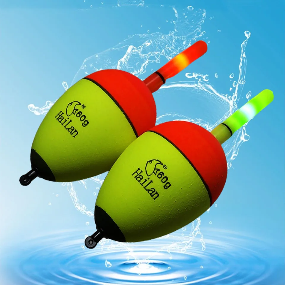 20g-100g Led Electronic Luminous Sea Light Fishing Float Rod Bobber Floats For Night Fishing