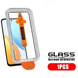 Premium Tempered Glass Screen Protector - 9H HD Full Cover, Dust - Free, Anti - Scratch for Honor X7e (1 Front Glass)