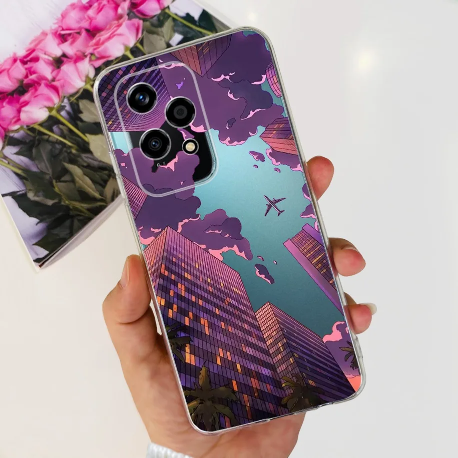Floral Transparent Soft Silicone Phone Case - Protective Bumper