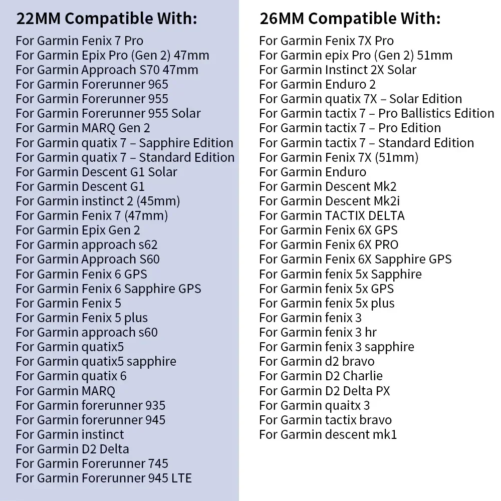  ð   Ϸ Ʈ,  ð , Fenix7 7X 6X Pro/Epix Pro Gen 2 51mm 47mm, Fenix6 5Plus 5XPlus 22mm 26mm